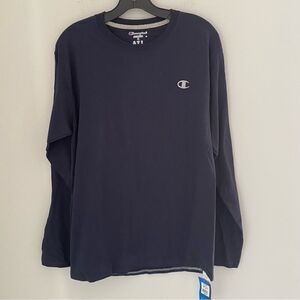 Champion Men’s Long Sleeve Crew Neck Basic Tee size M